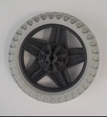 LEVA TAKMATİK PAZAR ARABASI TEKERİ PLASTİK BEYAZ ( 1 ADET FİYATIDIR ) - 2