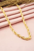 Kadın 40 cm Basic Örme Burgu Zincir Kolye thumbnail 1