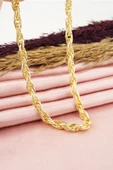 Kadın 40 cm Basic Örme Burgu Zincir Kolye thumbnail 3