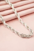 Kadın 40 cm Basic Örme Burgu Zincir Kolye thumbnail 3