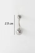 Kadın 316L Anti Alerjenik Topcuklu Göbek Piercing thumbnail 2