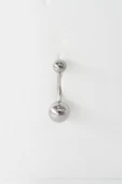 Kadın 316L Anti Alerjenik Topcuklu Göbek Piercing thumbnail 3