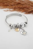 Kadın Kuğu Figürlü  Charm Bileklik thumbnail 2