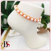 Makrome Örme İnci Kadın Halhal thumbnail 1