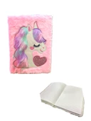 Maxx FY-4 A5 Peluş Çizgili Defter 80 Ypr. - Unicorn - 3