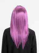 Himarry Rose Pembe Renk Düz Kesim Uzun Parti Peruğu Takma Saç - 2