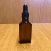 30 Ml Siyah Plastik Kapaklı Yassı Amber Cam Damlalıklı Şişe , 30 Cc Kahverengi Damlalıklı Şişe x 6 Adet thumbnail 2