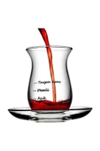 Paşabahçe 96029 Çayımın Demi Çay Seti Çay Bardağı Tavşan Kanı 8 Parça 4 Bardak 4 Tabak - 2
