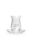Paşabahçe 96029 Çayımın Demi Çay Seti Çay Bardağı Tavşan Kanı 8 Parça 4 Bardak 4 Tabak - 4
