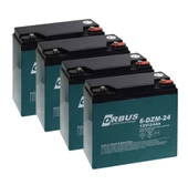 ORBUS 12v 24ah 4 Lü Takım Orjinal Elektrikli Bisiklet Aküsü (2025 ÜRETİM) - 1
