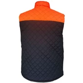 Savex Çift Taraflı Kapitone Yelek Siyah-Turuncu (27164) thumbnail 2