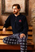 Nisanca 3 Renk Kışlık Erkek Polar Pijama Takımı - 5