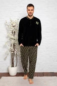 Nisanca 3 Renk Kışlık Erkek Polar Pijama Takımı - 11