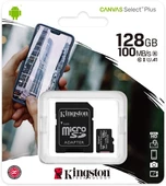 Kingston 128G Micro SD Canvas 100MB SDCS2/128GB - 1