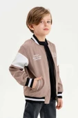 Çift Cepli Fermuarlı Kolej Su Geçirmez Erkek Çocuk Ceket thumbnail 7