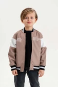Çift Cepli Fermuarlı Kolej Su Geçirmez Erkek Çocuk Ceket thumbnail 6