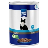 Paw Paw Balıklı Yetişkin Kedi Konservesi 400gr (24 Adet ) thumbnail 3