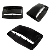 Üniversal Her Araca Uyumlu Geniş Midi Boy Kaput Üstü Havalandırma Izgarası Tavan Vent Air Scoop İthal Shark Tip 42 x 25 cm - 2