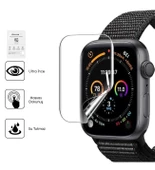 Apple Watch 6 40MM Uyumlu 3 Adet Şeffaf Ultra koruyucu Nano Jelatin thumbnail 3