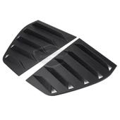 Vw Golf 6 2008-2012 Uyumlu Kelebek Cam Izgarası Kelebek Cam Vizörü Havalandırma Sağ Sol Takım Parlak Siyah - 6