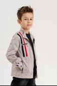 Çift Cepli Fermuarlı Su Geçirmez Erkek Çocuk Ceket thumbnail 2