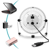 Hadron HDX7252 18 CM Metal Masaüstü USB Vantilatör Beyaz - 4