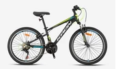 KRON XC 75 24 JANT 21 VİTES HİDROLİK DİSK FREN ALÜMİNYUM BİSİKLET MAT SİYAH-BEYAZ/NEON SARI/MAVİ - 2
