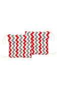 Wellmop Bağcıklı Elyaf Minder 35*35 2Li Kırmızı - 1