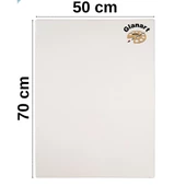 50X70 cm prolüks resim tuvali 1 adet ( yağlı,guaj,akrilik ve sulu boya için ) - 1