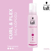 Taft Saç Köpüğü Curl & Flex No: 3 Uzun Süre Kalıcı Bukleler 150 ml - 2