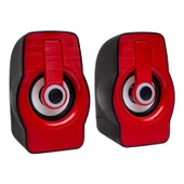 Magicvoice MV-4941 USB Hoparlör Rgb Işıklı Siyah/Mavi-Siyah/Kırmızı (2*3 Watt - 4 Ohm) - 3