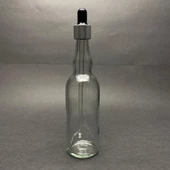 100 Ml Boğumlu Model Cam Damlalıklı Şİşe , Gümüş Metal Kapaklı , 100 Cc Cam Damlalıklı Boğumlu Şişe x 6 Adet thumbnail 2