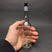 100 Ml Boğumlu Model Cam Damlalıklı Şİşe , Gümüş Metal Kapaklı , 100 Cc Cam Damlalıklı Boğumlu Şişe x 6 Adet thumbnail 1