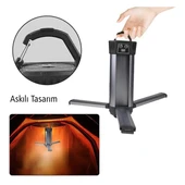 Powermaster PM-24566 35 Watt USB - Type-C Girişli P50 Ve Cob Ledli 3 Kanatlı Kollu Çalışma Lambası - 9