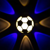 Powermaster PM-24457 Gün Işığı - Mavi Futbol Topu Dekoratif LED Duvar Aplik - 6