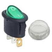 IC-134A Yuvarlak Işıklı Su Geçirmez Kılıflı 3P On-Off Anahtar - 1
