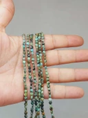 Afrika Turkuaz Taşı YASSI Dizi 2.5*4mm (51212) thumbnail 1