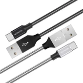 Tonex Titan Metal Kaplama  3.4A  20W USB Type-C Şarj ve Data Kablosu 1Mt - 1