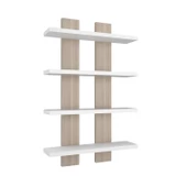 Modilayn NERGİS 4 Lü Duvar Rafı, Moderen Ahşap, baharatlık, çerçeve, Kitaplık - 4