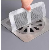 10 Adet Yapışkanlı Banyo Gider Süzgeci Saç Yakalayıcı Süzgeç Banyo Duş Gider Tıkanık Önleyicİ - 2