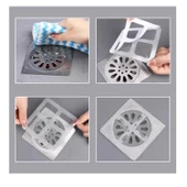 10 Adet Yapışkanlı Banyo Gider Süzgeci Saç Yakalayıcı Süzgeç Banyo Duş Gider Tıkanık Önleyicİ - 7