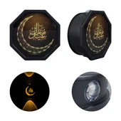 Powermaster Hilal Ay Dekorlu Duvar Aplik Dekoratif Gece Lambası Led Aydınlatma 115x115x51 mm - 4