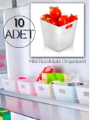 10'lu Set Buzdolabı & Kapak Içi Düzenleyici, Organizer Kutu, Mutfak Organizeri, Buzdolabı Organizeri - 1