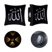 Ayt Powermaster Duvar Aplik Allah Dekorlu Gece Lambası Dekoratif Aplik Led Aydınlatma 95x95x50 mm - 1