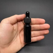 15 Ml Plastik Siyah Şişe Cam Damlalıklı  , Plastik Kapaklı , 15 Cc Cam Damlalıklı PE Şişe x 10 Adet - 1