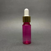 15 Ml Plastik Pembe Şişe Cam Damlalıklı  , Gold Metal Kapaklı , 15 Cc Cam Damlalıklı PE Şişe x 10 Adet thumbnail 2
