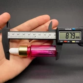 15 Ml Plastik Pembe Şişe Cam Damlalıklı  , Gold Metal Kapaklı , 15 Cc Cam Damlalıklı PE Şişe x 10 Adet thumbnail 3