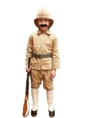 18 Mart Çanakkale Asker Kostümü Çocuk Asker Kıyafeti Kuvai Milliye kostüm - 1