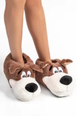 Twigy CC0541 TW BOBBY Kadın Hayvanlı Panduf Kahve 36-41 - 1