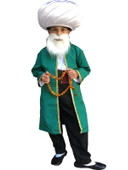 Nasreddin Hoca Kostümü Çocuk Nasrettin Hoca Kıyafeti Kostüm - 1